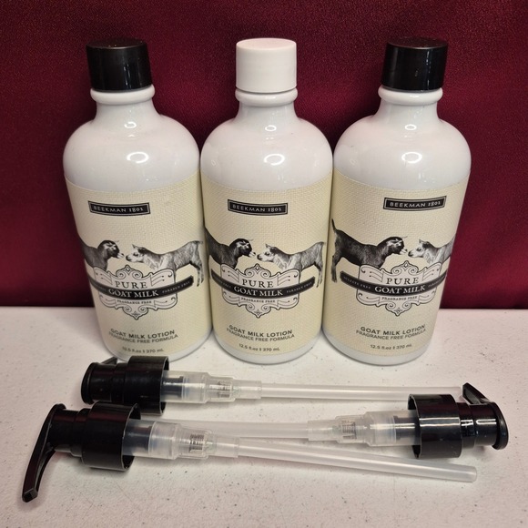 Beekman 1802 Other - Beekman 1802 Pure Goat Milk Lotion 12.5oz Lot of 3 Fragrance Free Sensitive Skin